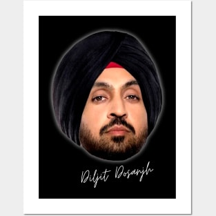 Diljit Dosanjh Bighead design style Posters and Art